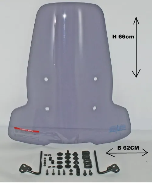 Windscherm passend op Niu M - Hoog / Smoke