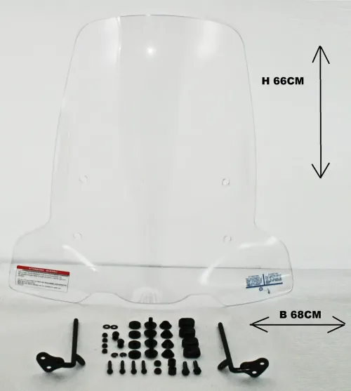 Windscherm passend op Niu N - Hoog