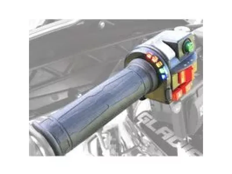 Verwarmde Handgreep Koso 7/8" + 7/8" L=130mm Met Duimverwarming