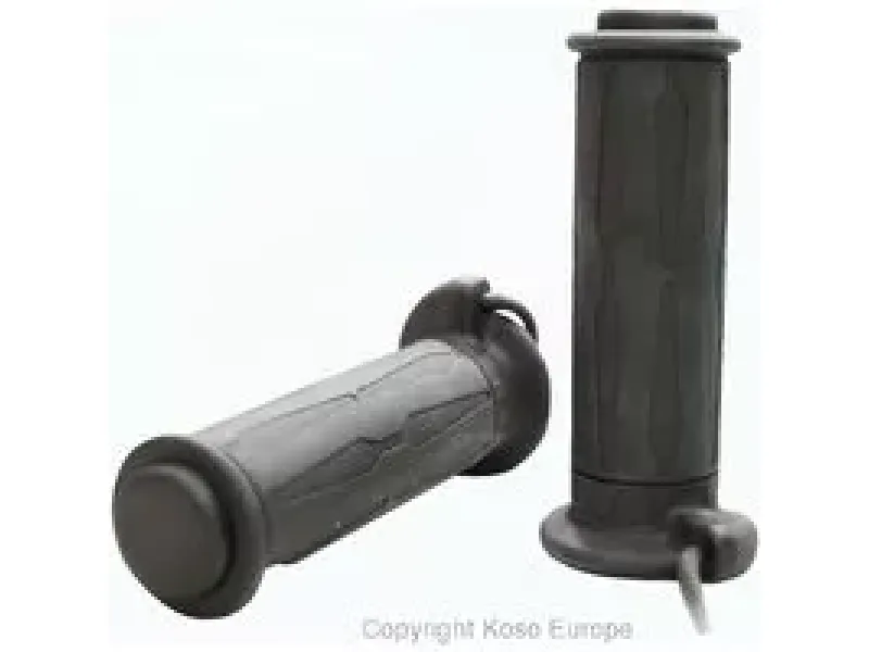 Verwarmde Handgreep Koso 1" + 1 1/8" L=130mm Zwart Met Externe Schakelaar