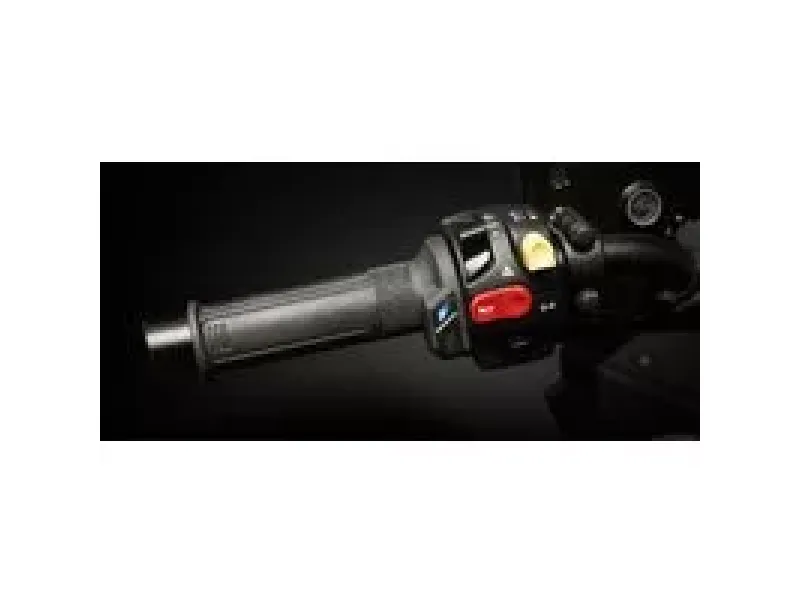 Verwarmde Handgreep Koso 1" + 1 1/8" L=130mm Zwart M. Geintegreerde Schakelaar
