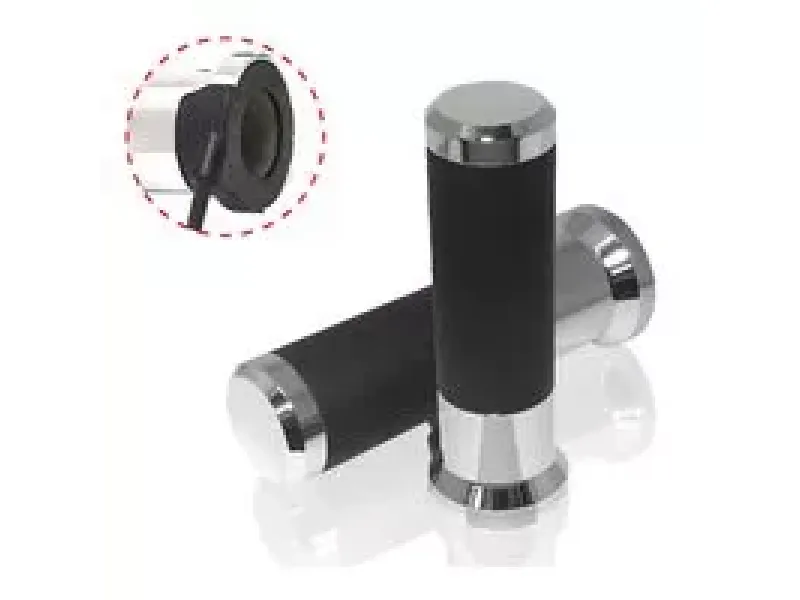 Verwarmde Handgreep Koso Titan Koso 7/8" + 1" L=120mm Chroom Met Externe Schakelaar