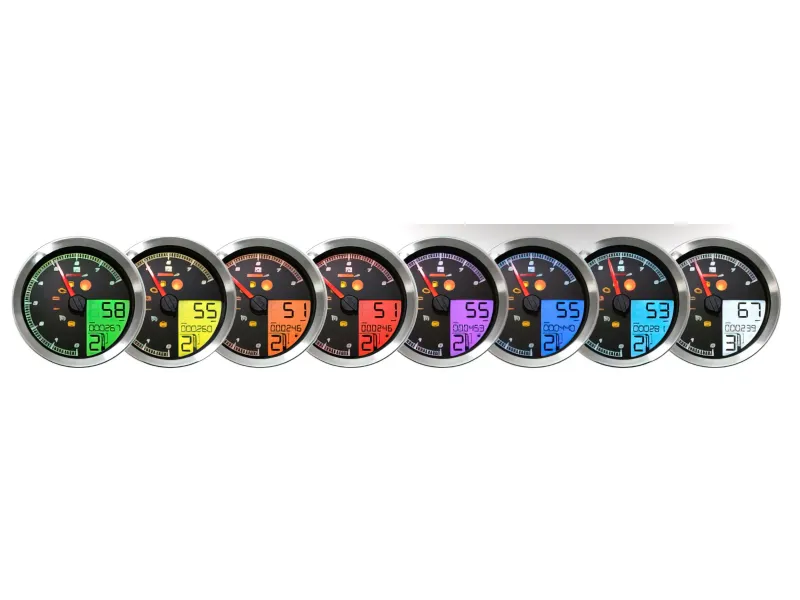 Snelheidsmeter Koso Chrome Harley Davidson HD / XL-883 / XL-1200 / Dyna/ SoftailNA 2011