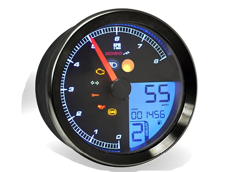 Snelheidsmeter / Tachometer Koso Zwart Yamaha XV950 / Bout / SCR950