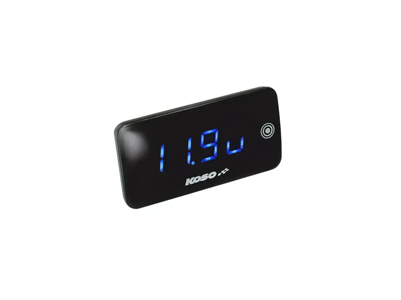 Voltmeter / Thermometer Slim NG Blauw