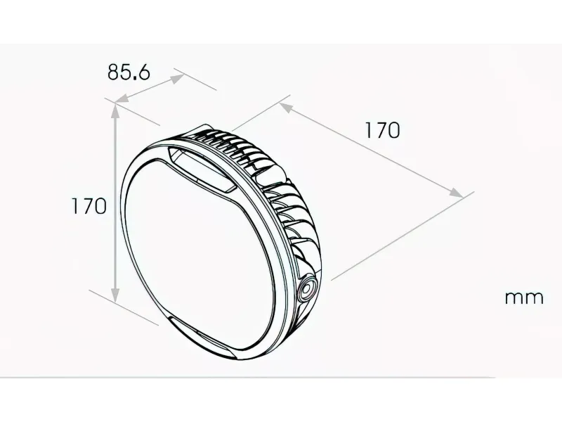 Koplamp Led D.170MM Koso Thunderbolt CE-Markering