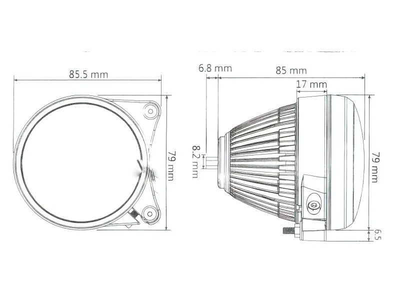 Koplamp (High Beam) Led Koso Hawkeye CE-Markering