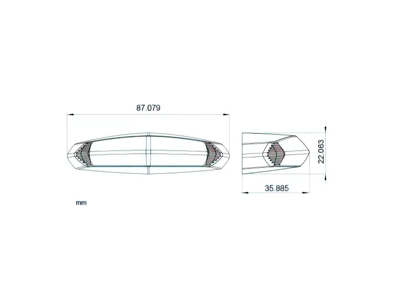 Achterlicht Led Koso GT-01 Rood CE-Markering