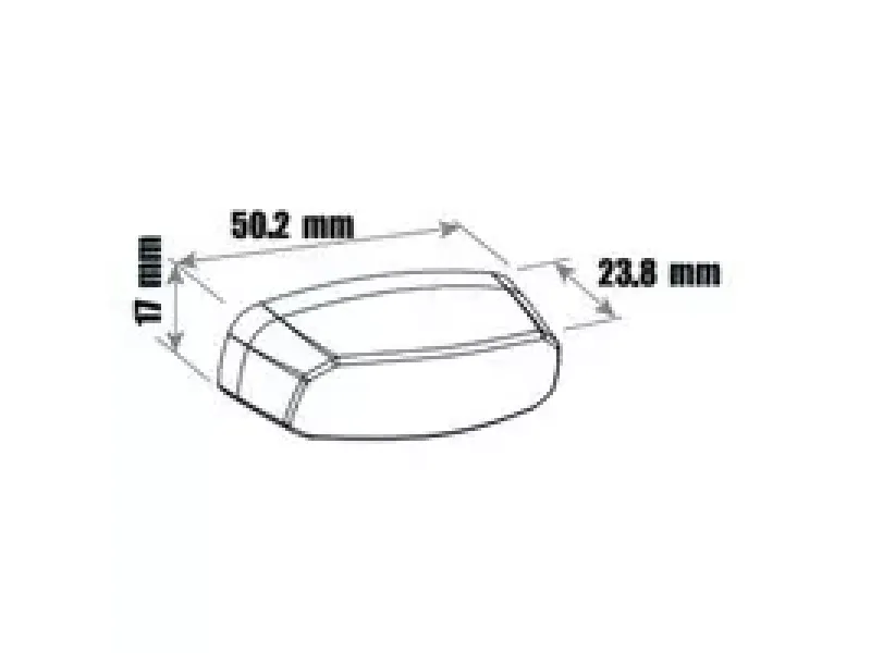 Achterlicht LED Met Kentekenverlichting Koso Hawkeye Tinted CE-Markering