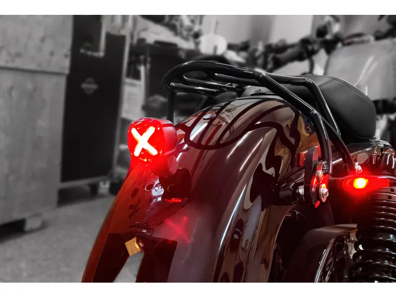Achterlicht Led M. Remlicht Koso GT-02S Rood CE-Markering