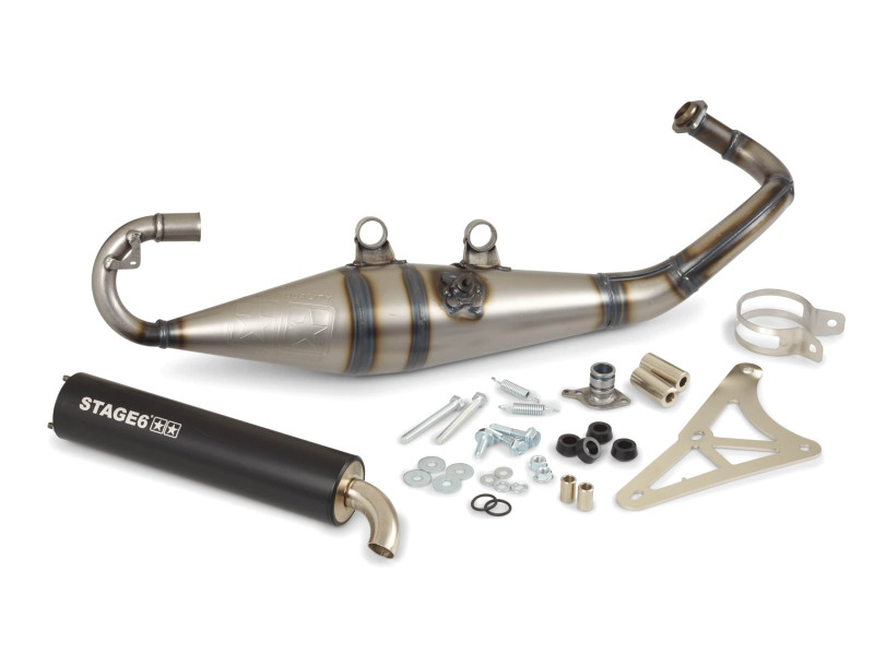 Uitlaat - Stage 6 - PRO Replica MK2 - Gilera / Piaggio - Zwart
