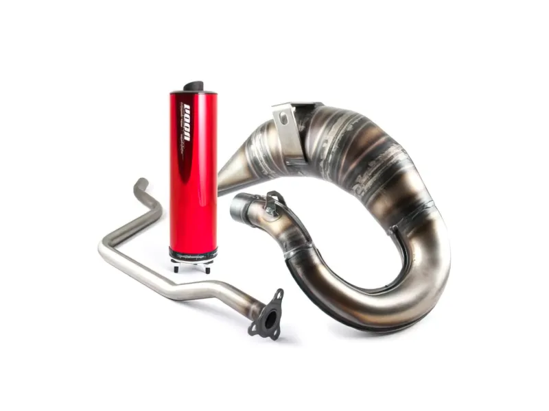 Voca Uitlaat Cross Rookie 50/70CC Rode Geluiddemper Yamaha DT / X-Limit