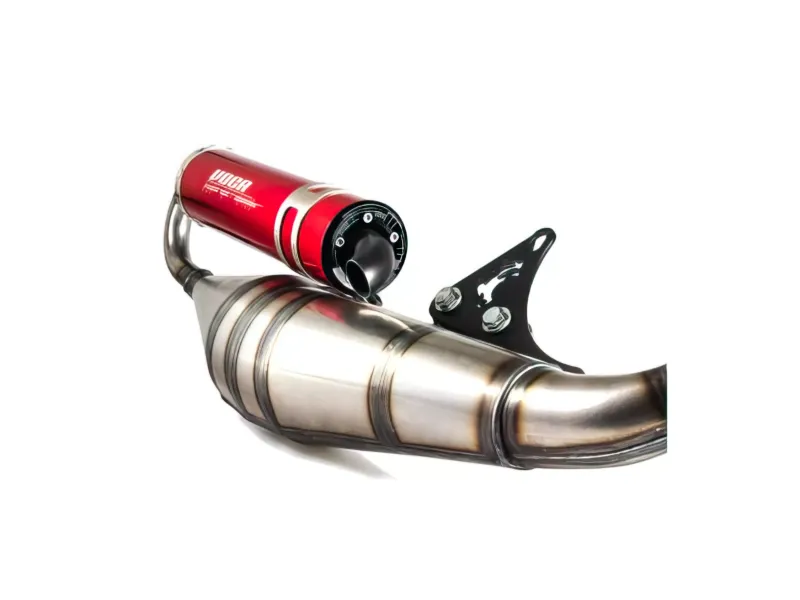 Voca Racing Uitlaat Sabotage V2 50/70 Piaggio NRG / Typhoon Rode Geluiddemper