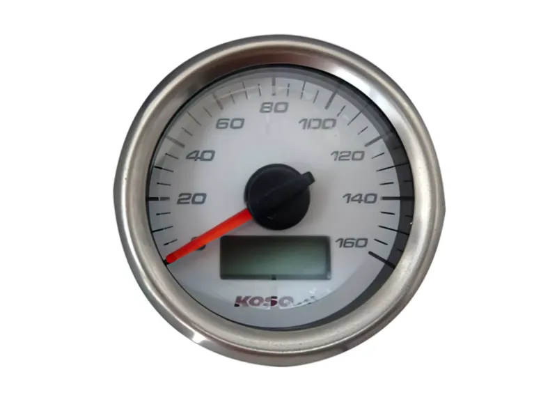 Snelheidsmeter Koso GP Stijl160KM/H D=48 Witte Wijzerplaat