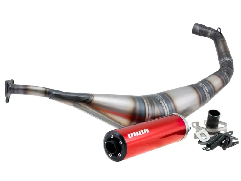Voca Warrior Uitlaat 50-70CC Rode Geluiddemper Derbi Senda