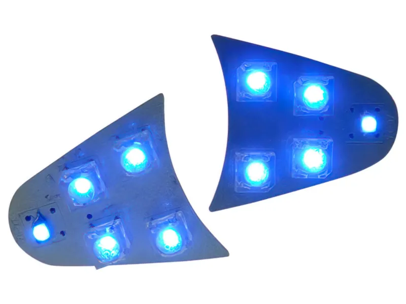 Indicatoren Led Voor Twee Koplamp, MBK Nitro / Yamaha Aerox Blauw