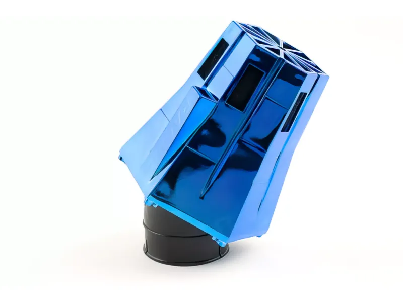 STR8 Luchtfilter D.28-35 Evo 30° Hoek Blauw / Zwart Schuim