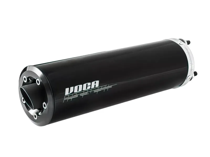 Uitlaat Voca Cross Rookie 50 - 70CC Hight Mount CE Zwart Derbi  Senda / DRD