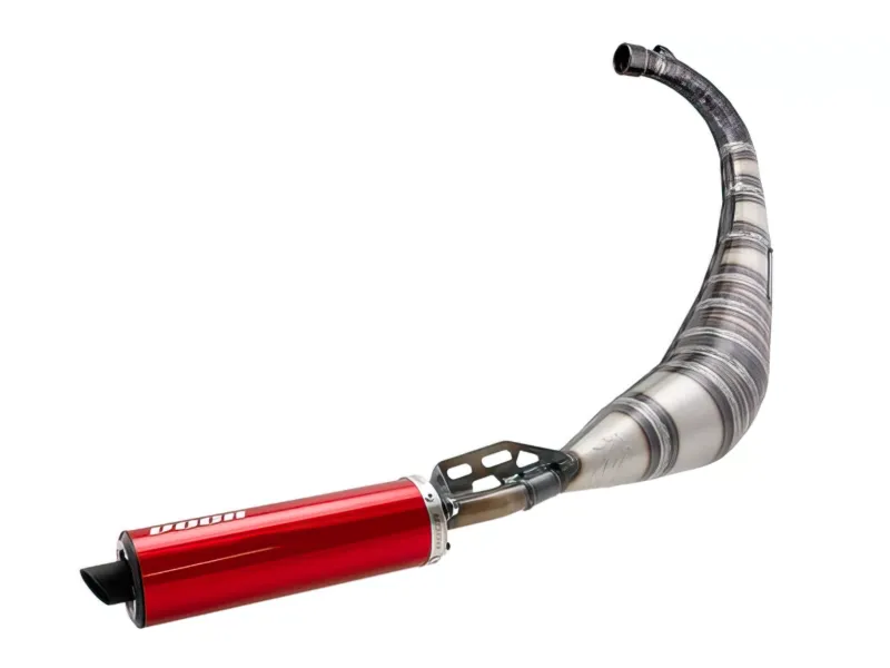 Uitlaat Voca Racing Rookie 50/70CC (Street-Legal) Derbi Senda DRD Rode Aluminum Geluiddemper