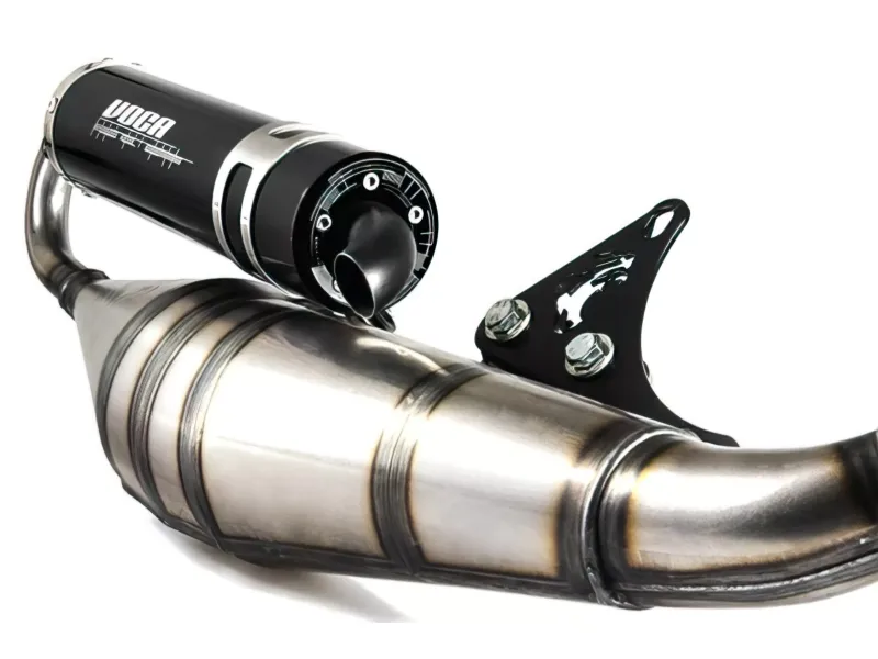 Voca Racing Uitlaat Sabotage V2 50/70 Piaggio NRG / Typhoon Zwarte Geluiddemper