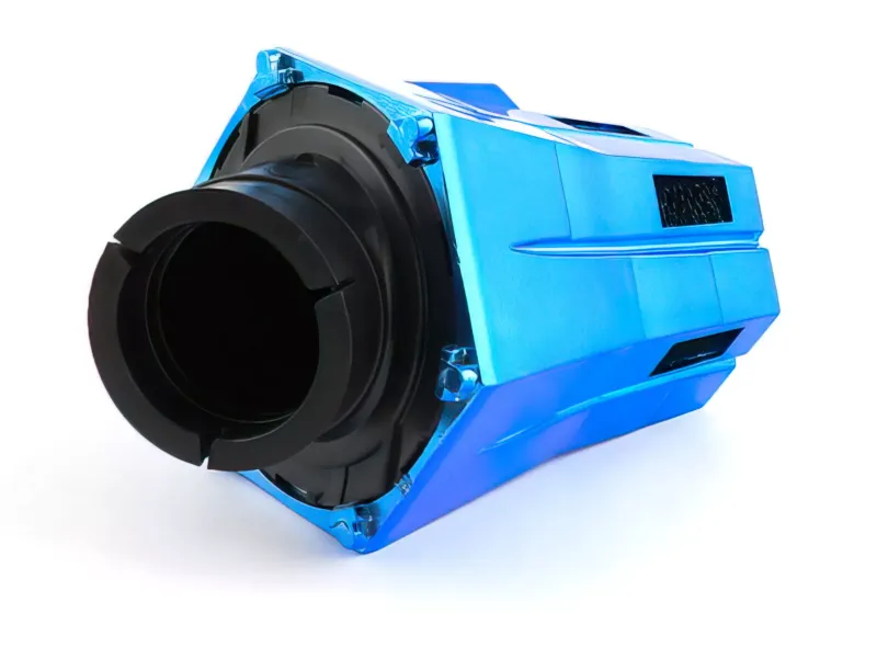 STR8 Luchtfilter D.28-35 Evo 30° Hoek Blauw / Zwart Schuim