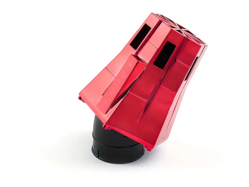 STR8 Luchtfilter D.28-35 Evo 30° Hoek Rood / Zwart Schuim