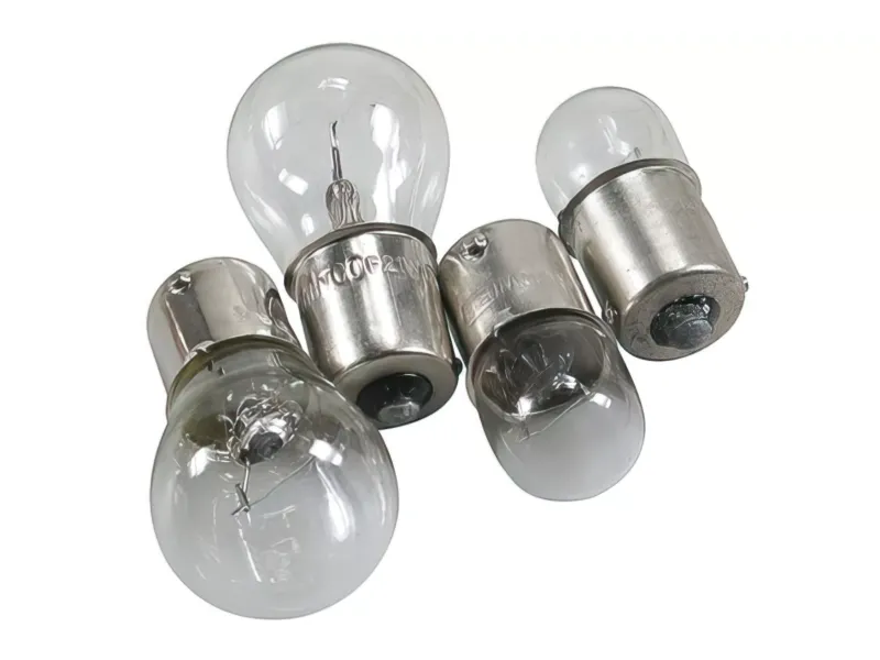 Indicatorlampen Set 2X (12V 10W) ​​& 2X (12V 21W) (BA15S) Wit CE-Markering