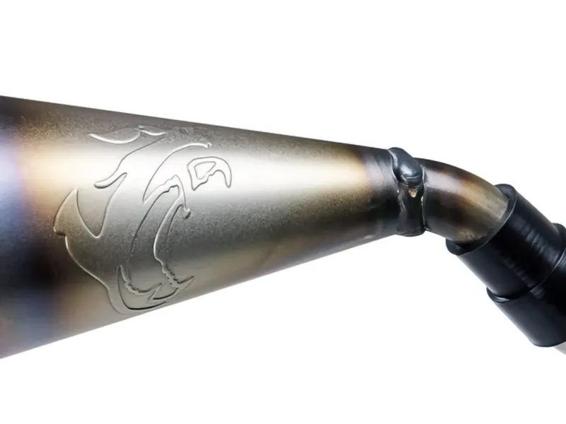 Uitlaat Voca Cross Rookie 50 - 70CC Hight Mount CE Zwart Derbi  Senda / DRD
