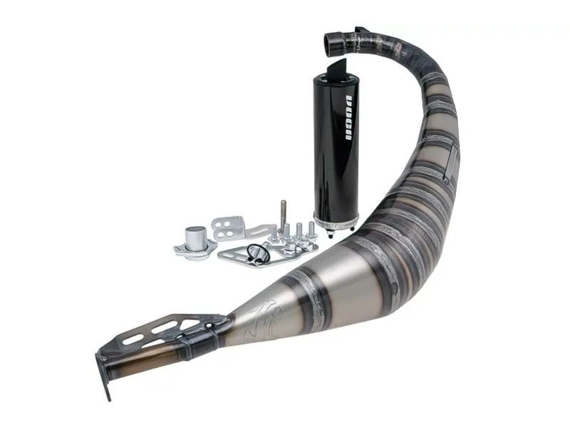 Uitlaat Voca Racing Rookie 50/70CC (Street-Legal) Derbi Senda DRD Zwart Aluminum Geluidddemper