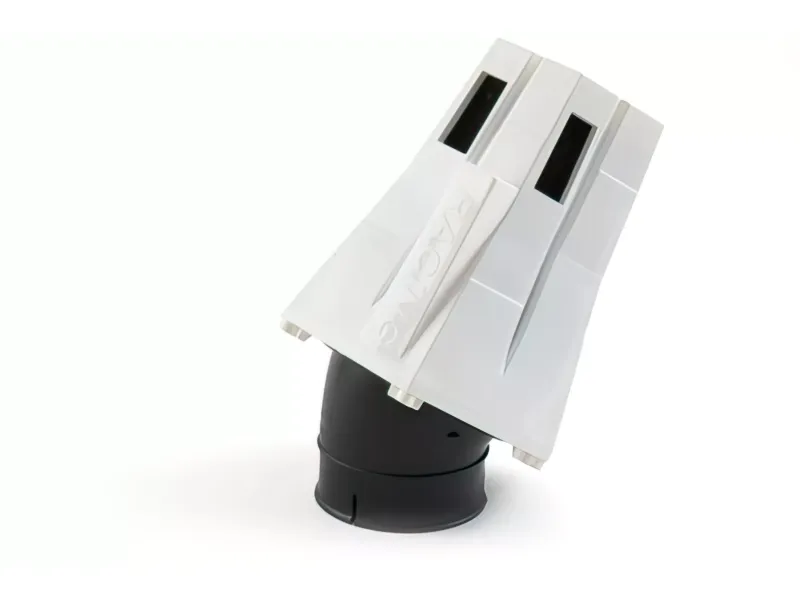STR8 Luchfilter D.28-35 EVO 30° Hoek Wit / Zwart Schuim