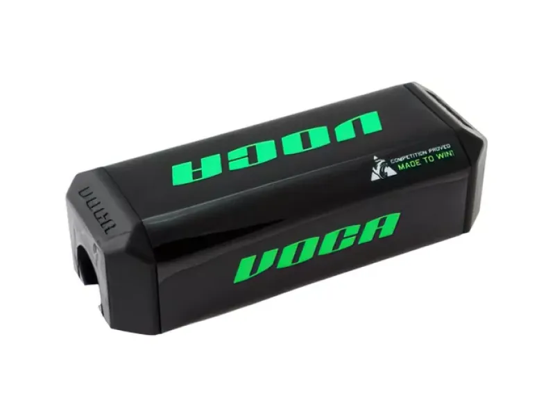 Stuurplaat Voca (Zonder Brace) d.28.6 Zwart / Groen