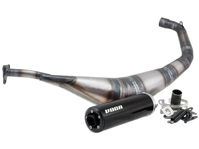 Uitlaat Voca Warrior 50-70CC Zwarte Geluiddemper Yamaha DT / X-Limit