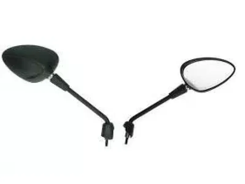 Spiegelset Vespa Sprint mat zwart links + rechts (lang)