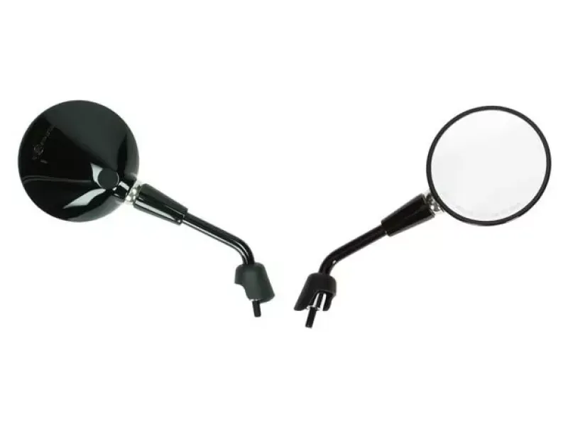 Spiegelset Vespa Primavera/GTS glans zwart links + rechts (kort)