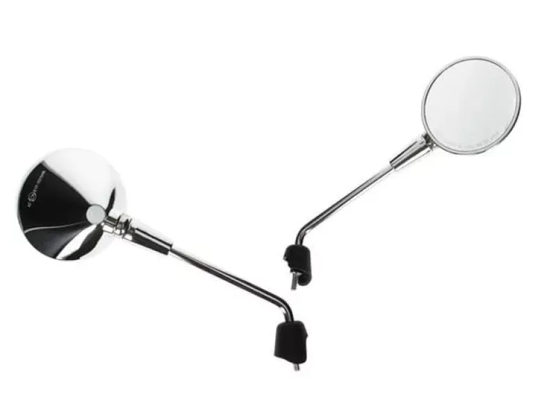 Spiegelset Vespa Primavera chroom links + rechts (lang)