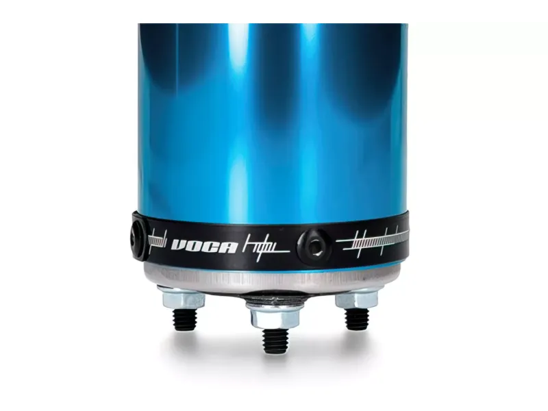 Voca Uitlaat 50/70CC Chroom / Blauw Aluminum Geluiddemper (CE) Derbi Senda Euro 2 / Euro 3