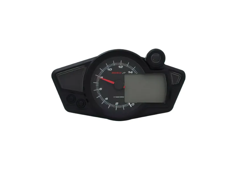 Snelheidsmeter / Tachometer Koso Digital RX1N-R Zwart Gezicht, Blauwe Verlichting / Street-Legal