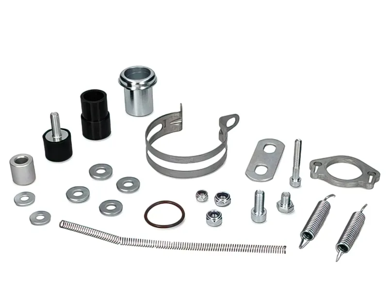 Uitlaat Voca Cross Verchroomd 50 / 70CC CE Rood Aprilia SX / Derbi DRD