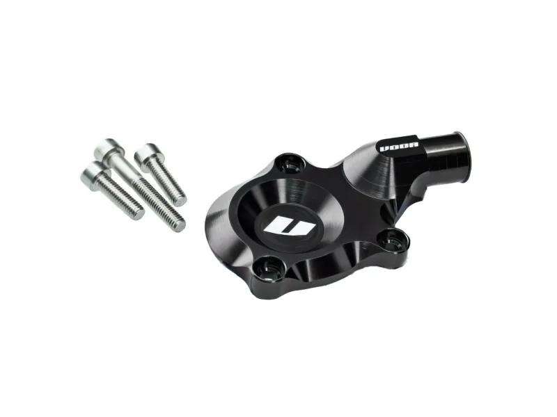 Waterpomp Deksel Voca CNC Zwart Derbi Euro 3