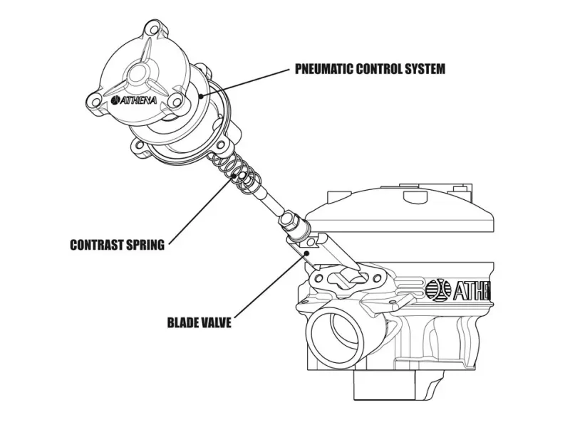 Athena Cilinderkit power valve minarelli AM6 50cc