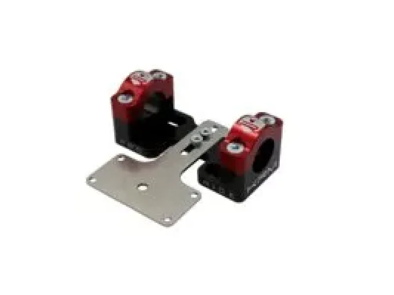 Stuurklemmen 28mm Met Dashboardhouder KRM Zwart / Rood