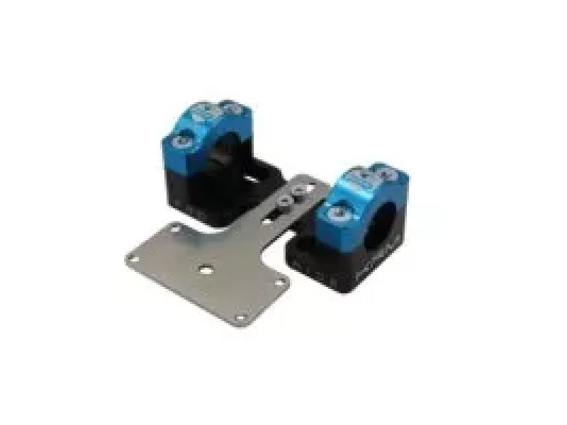 Stuurklemmen 28mm Met Dashboardhouder KRM Zwart / Blauw