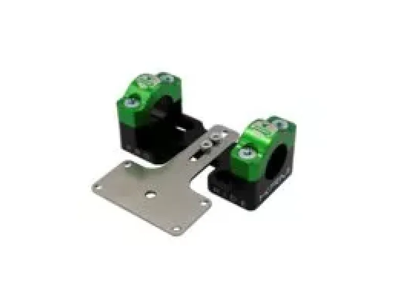 Stuurklemmen 28mm Met Dashboardhouder KRM Zwart / Groen