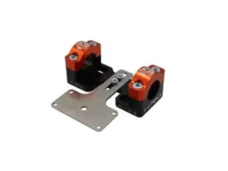 Stuurklemmen 28mm Met Dashboardhouder KRM Zwart / Oranje