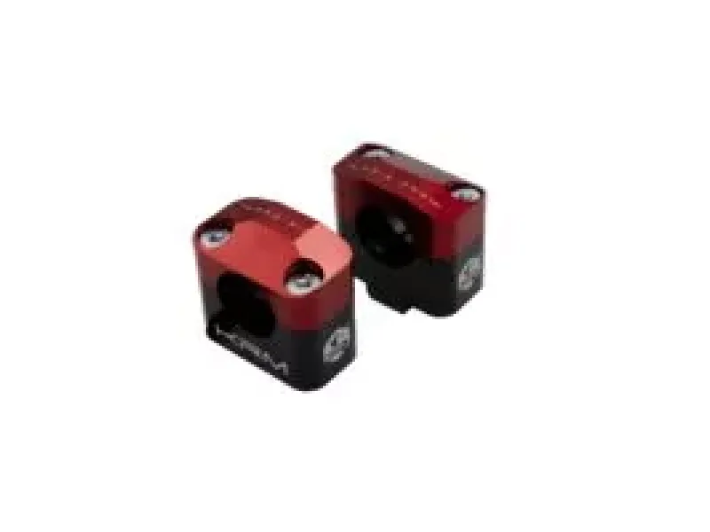 Stuurklemmen 28mm KRM Zwart / Rood