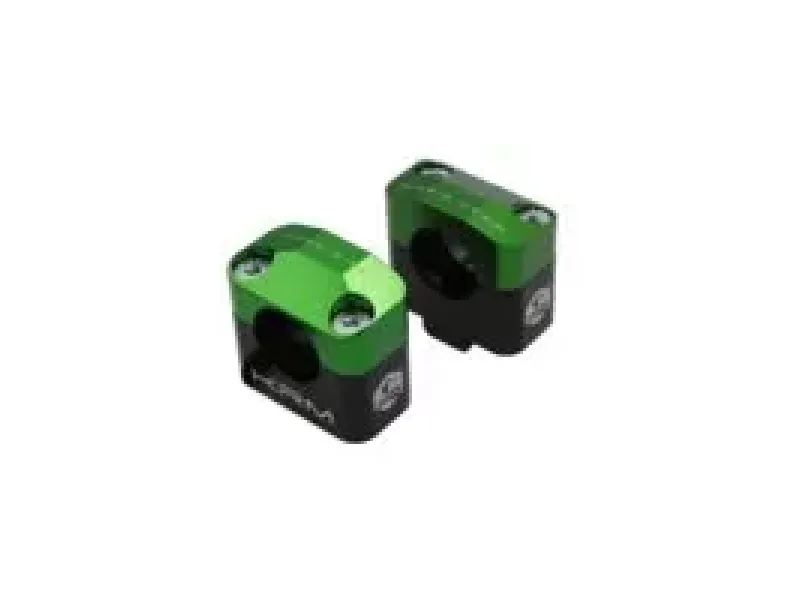 Stuurklemmen 28mm KRM Zwart / Groen