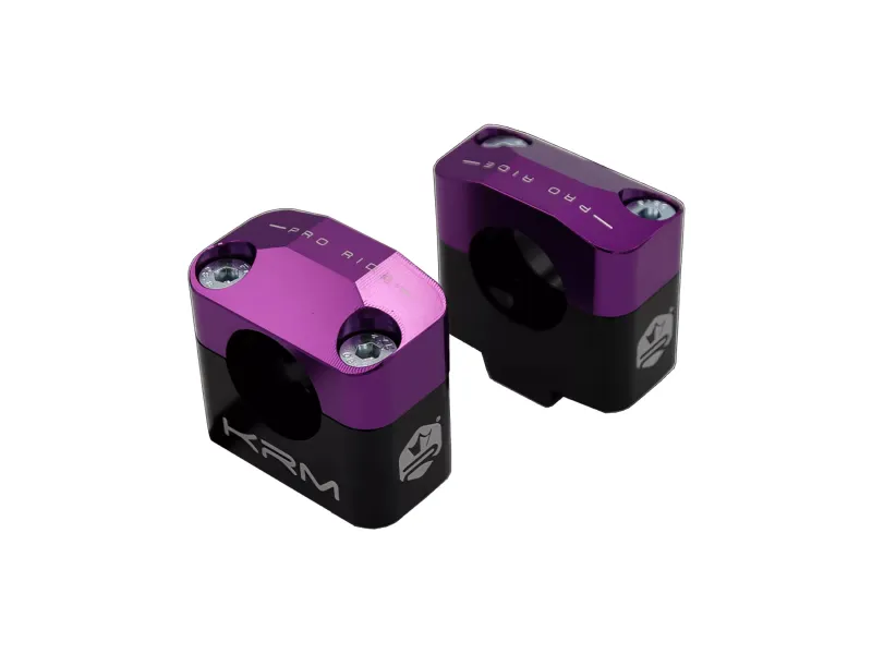 Stuurklemmen 28MM KRM Zwart/ Paars