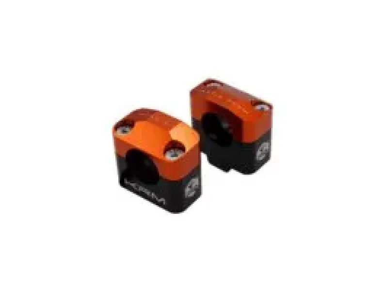 Stuurklemmen 28mm KRM Zwart / Oranje
