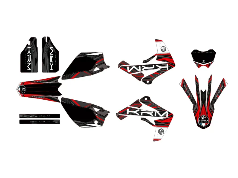 Stickerset Kit KRM Rood Rieju MRT