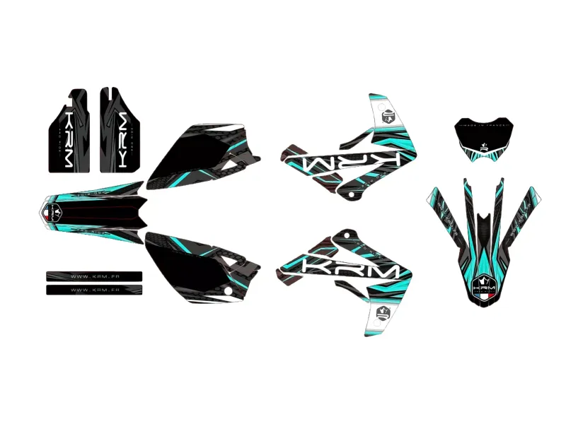 Stickerset KRM Turquoise Rieju MRT